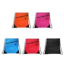 Universal Drawstring Bag Schoolbag Backpack PE Gym Sports Swim Bag With Zipper