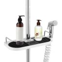 Soap Shampoo Tray Toilet Bathroom Shelf Single Shower Head Holder Storage Rack