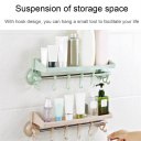 Powerful Vacuum Strong Suction Cup Kitchen Bathroom Towel Rack Plastic Shelf