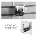 Sticker Adhesive 304 Stainless Steel Hook Clothes Coat Hanger Bathroom Hook