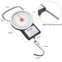 22kg Portable ABS Scale Fishing Hook Said Weighing Kitchen With Tape Measure