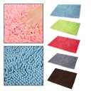 40x60CM Large Size Solid Color Microfiber Chenille Bathroom Floor Mat Doormat