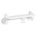 Powerful Suction Bathroom Hanging Storage Rack With Hook Holder Organizer