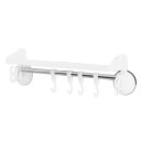 Powerful Suction Bathroom Hanging Storage Rack With Hook Holder Organizer