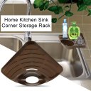 Home Kitchen Sink Corner Storage Rack Solid Color Sponge Holder Organizer