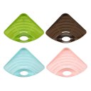 Home Kitchen Sink Corner Storage Rack Solid Color Sponge Holder Organizer