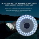 48 LEDs Portable Outdoor Waterproof Three-mode Campsite Camping Hanging Lamp