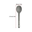 Ultralight Titanium Spork Long Handle Spoon Outdoor Camping Picnic Tableware