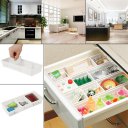 Adjustable Drawer Organizer Home Kitchen Divider Makeup Tableware Storage Box