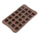 24 Holes Chocolate Molds for Chocolate & Solid Grids Chocolate Baking Mold