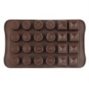 24 Holes Chocolate Molds for Chocolate & Solid Grids Chocolate Baking Mold