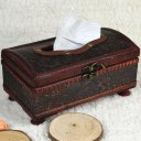 Elegant Crafted Wooden Antique Handmade Old Tissue Box Antique Tissue Box