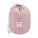 Waterproof Multifunction Barrel Shape Travel Cosmetic Bag with Drawstring