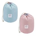 Waterproof Multifunction Barrel Shape Travel Cosmetic Bag with Drawstring