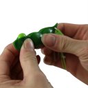 Anti Stress Squeezable Soybean Edamame Extrusion Pea Bean Keychain Fun Toys