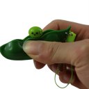 Anti Stress Squeezable Soybean Edamame Extrusion Pea Bean Keychain Fun Toys