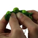 Anti Stress Squeezable Soybean Edamame Extrusion Pea Bean Keychain Fun Toys