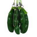 Anti Stress Squeezable Soybean Edamame Extrusion Pea Bean Keychain Fun Toys