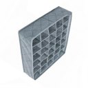 Charcoal 30 Cell Foldable Bamboo Underwear Socks Drawer Seperate Storage Box