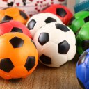 12PCS Football Stress Relief Sponge Foam Balls Hand Exercise Squeeze Toy