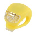 LED Bicycle Bike Cycling Silicone Head Front Rear Wheel Safety Light Lamp