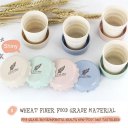 Portable Folding Cup Water Tea Wheat Straw Foldable Travel Collapsible Cup