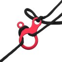 Quick Knot Tent Wind Rope Buckle 3 Hole Antislip Camping Tightening Hook