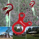 Quick Knot Tent Wind Rope Buckle 3 Hole Antislip Camping Tightening Hook