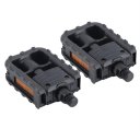 Universal Plastic Mountain Bike Bicycle Folding Pedals Non-slip Black