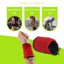 Multifunctional Fleece Outdoor Gym Cycling Hiking Wrist Wallet With Zipper