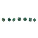 Bright Color 7 Pcs Set Creative Multi-Faceted Pearl Gemmed Acrylic Dice