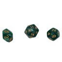 Bright Color 7 Pcs Set Creative Multi-Faceted Pearl Gemmed Acrylic Dice