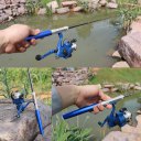 Lightweight Portable Pen Rod Fishing Set Telescopic Fishing Rod Pole + Reel