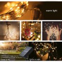 100 LED Solar Lamps Copper Wire String Lights Waterproof Garden Outdoor Decor