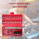 46pcs Assorted Socket Set Ratchet Tool Torque Wrench Set Car Maintenance Tools