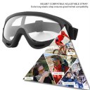 Outdoor Cycling Protective Goggles Windproof Skiing Goggles with Elastic Band