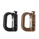 Outdoor Tactical Gear Carabiner Backpack Keychain D-Ring Spring Snap Clip