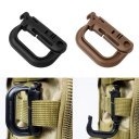 Outdoor Tactical Gear Carabiner Backpack Keychain D-Ring Spring Snap Clip