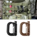 Outdoor Tactical Gear Carabiner Backpack Keychain D-Ring Spring Snap Clip