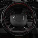 Auto Car Steering Wheel Cover With Needles And Thread Leather Car Covers Suite