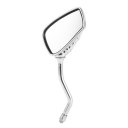 Left Right Universal Motorcycle Chrome Skeleton Skull Side Rear View Mirror