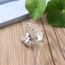 10Pcs 30mm Diamond Shape Crystal Glass Knob Cupboard Drawer Pull Handle New