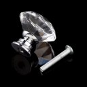 10Pcs 30mm Diamond Shape Crystal Glass Knob Cupboard Drawer Pull Handle New