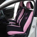 Butterfly Fashion Style Front Rear Universal Car Seat Covers Luxury Cute Pink