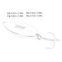 Spoon Lure 10g 15g 20g 25g Alloy Fishing Lures Bait with Treble Hook