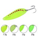 7.5g/10g/15g/20g YAPADA Fishing Lure Hard Bait Spoon 004 Fishing Tackle