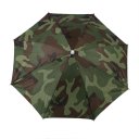 Portable 69cm Umbrella Hat Cap Folding Fishing Hiking Handsfree Umbrella