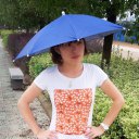 Portable 69cm Umbrella Hat Cap Folding Fishing Hiking Handsfree Umbrella