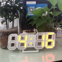 3D LED Table Clock Number Design Show Temperature Date Living Room Clock