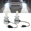 110W 3800LM LED Light Headlight Kit Car High Low Beam Bulb Kit 6000K Fog Lamp